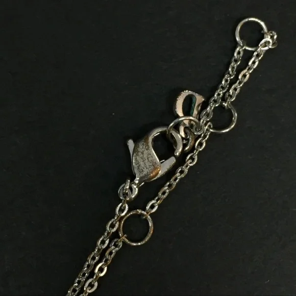 AUTH Christian Dior CD Logo Pendant Necklace Gold - Picture 5 of 5